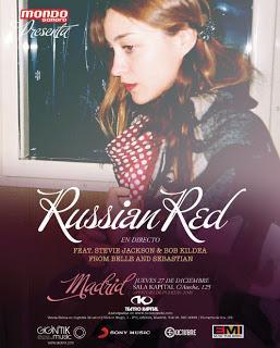 RUSSIAN RED en Madrid y Barcelona con los Músicos de Belle & Sebastian