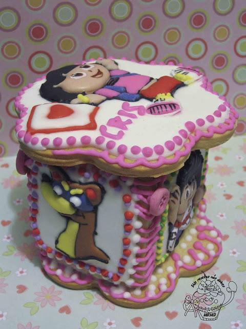 CAJA DE GALLETA DE DORA LA EXPLORADORA