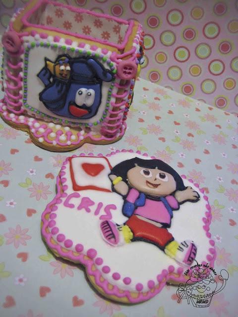 CAJA DE GALLETA DE DORA LA EXPLORADORA