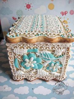 CAJA DE GALLETA DE ENCAJE