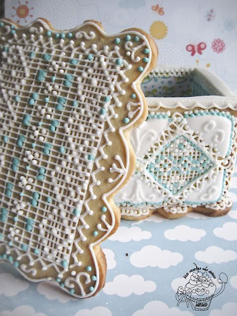 CAJA DE GALLETA DE ENCAJE