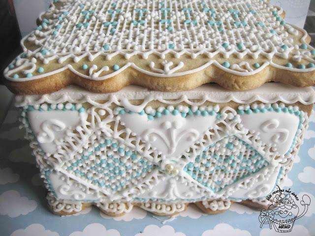 CAJA DE GALLETA DE ENCAJE