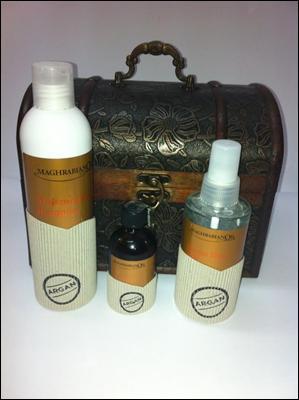 Spray abrillantador y Espuma volumen y rizos de Maghrabian Oil