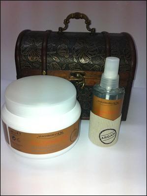 Spray abrillantador y Espuma volumen y rizos de Maghrabian Oil