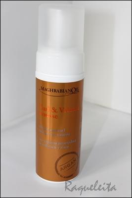 Spray abrillantador y Espuma volumen y rizos de Maghrabian Oil