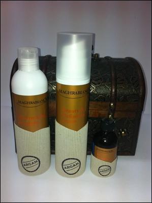 Spray abrillantador y Espuma volumen y rizos de Maghrabian Oil