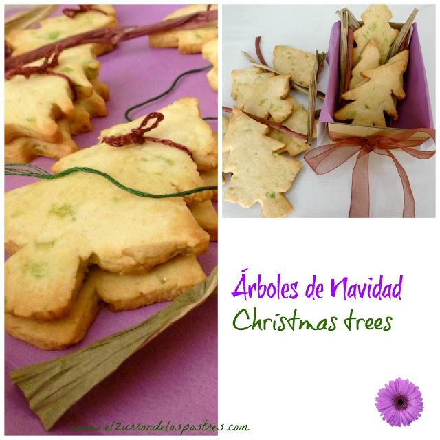 Galletas Árboles de Navidad. DÍA 22 Calendario de Adviento'12