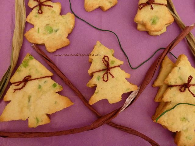 Galletas Árboles de Navidad. DÍA 22 Calendario de Adviento'12