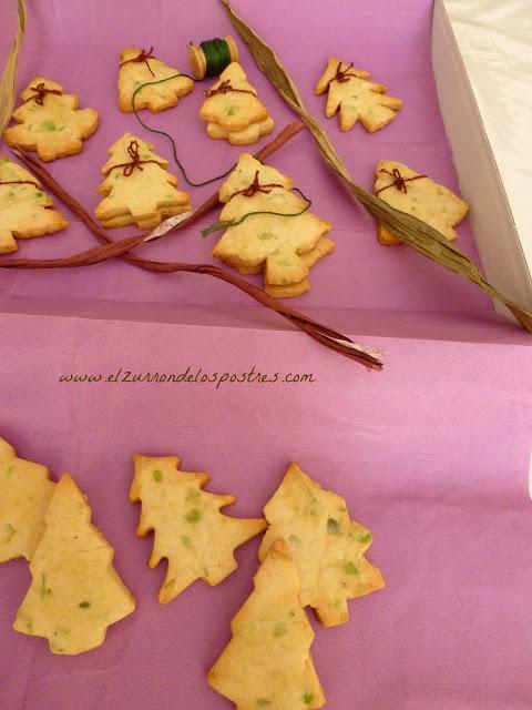 Galletas Árboles de Navidad. DÍA 22 Calendario de Adviento'12