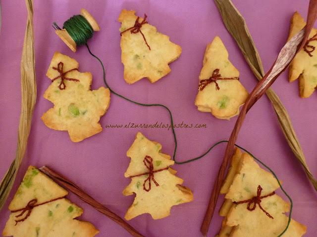 Galletas Árboles de Navidad. DÍA 22 Calendario de Adviento'12