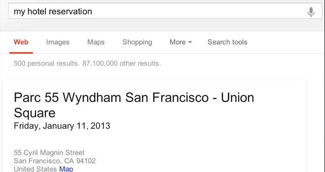 Google prueba que recibos y reservaciones que estén en Gmail aparezcan en tus resultados de búsqueda