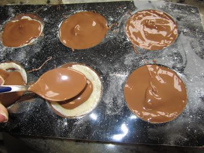 Bombones rellenos belgas (ó turrón)