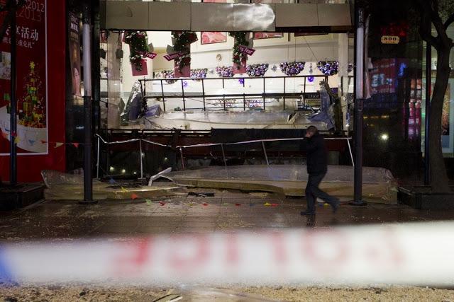 Accidente acuario Shangai