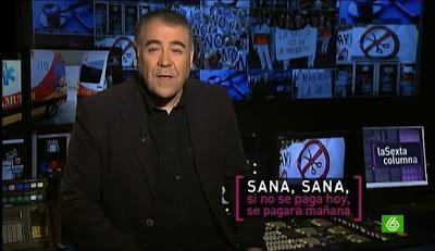 La Sexta Columna 14/12/2012: Sana, sana, si no se paga hoy, se pagará mañana