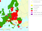 PM10: Mapa valor límite diario para protección salud (Europa, 2010)