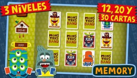 Monsters Band, juegos de mesa infantiles para iPhone y iPad Juegos de niños para iPad