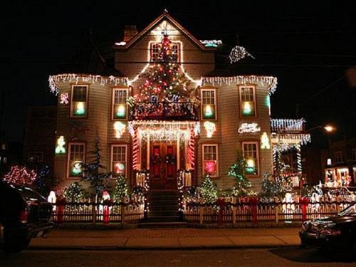 Outdoor house Christmas Lights Ideas