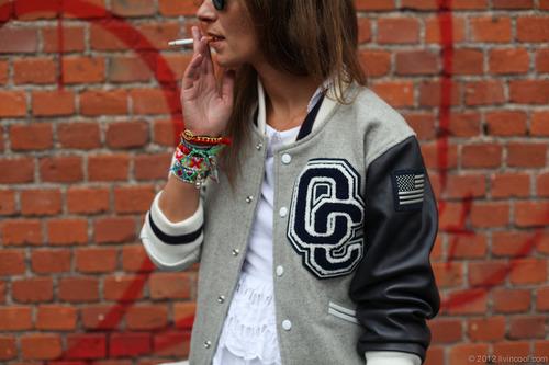 Beisbol Jacket Street Style