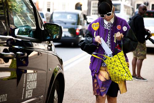 Now, here’s a bubble of style we do not want to burst. This much purple can only be a good thing and baseball jackets are undeniably the silhouette of the season.