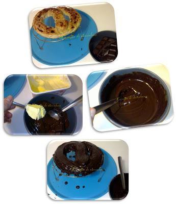 Anguila de mazapán y chocolate