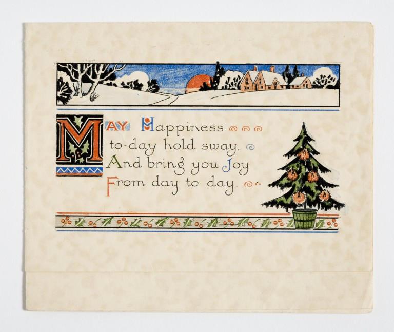 Felicitación de Navidad de 1930