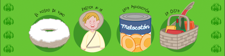 El rosco de vino. Pastor nº18. Lata Melocotó. La Cesta