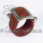 Anillo de Zamak y Cuero Ruff
