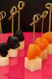 Aperitivo de orejones y ciruelas