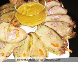 Receta de Redondo de ternera mechada