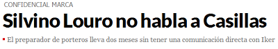 SILVINO LOURO Y CASILLAS NO SE HABLAN, NO SE MIRAN, NO SE TOCAN... ???