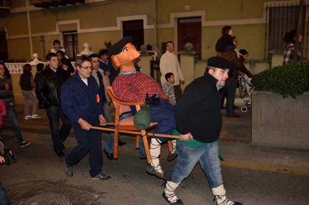 Desfile del Olentzero en Sestao, Vizcaya