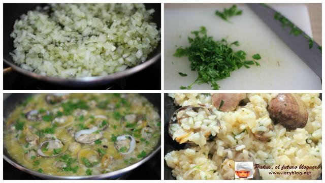 Receta de  arroz con almejas