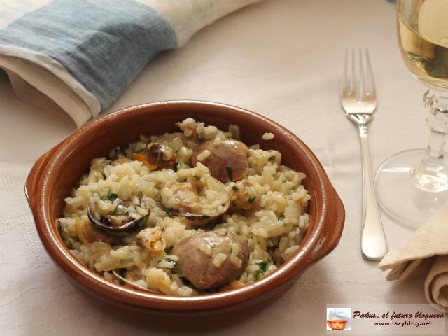 Receta de  arroz con almejas