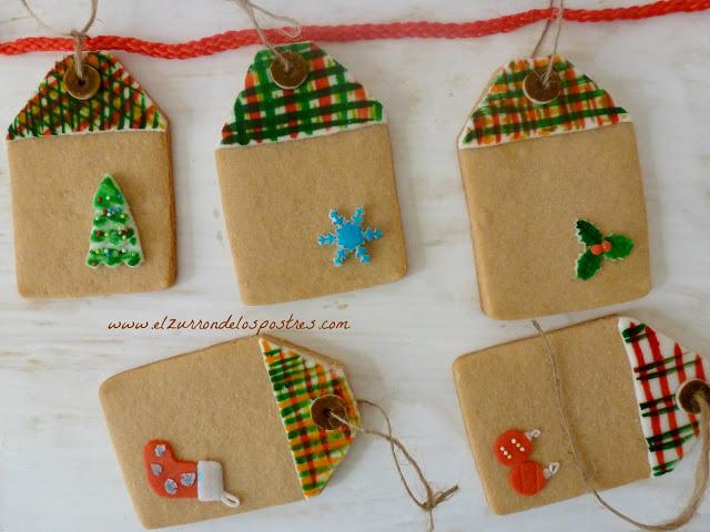 Galletas Etiquetas de Navidad