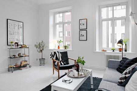 texturas en decoración suelo madera pintada blanco sofá ikea gris sillas ikea papel de pared arboles manta crochet negra blanca gris ladrillo visto cocina estilo nórdico escandinavo estilo nórdico estilo escandinavo dormitorio en blanco negro gris diseño de interiores diseño cocinas modernas blancas decoración pisos pequeños decoración nórdica decoración espacios pequeños decoración de pisos pequeños decoracion de interires decoración de cocinas modernas blancas decoración blanco negro gris cocinas negras 