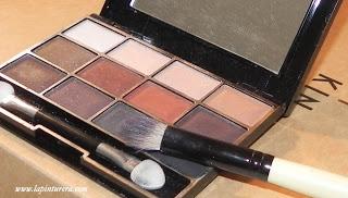 Look paso a paso con pigmentos y glitters.