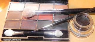 Look paso a paso con pigmentos y glitters.