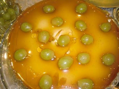 Tarta de uvas y queso