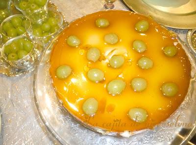 Tarta de uvas y queso
