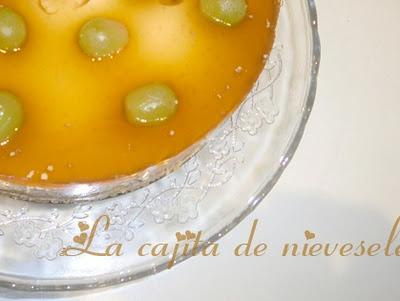 Tarta de uvas y queso