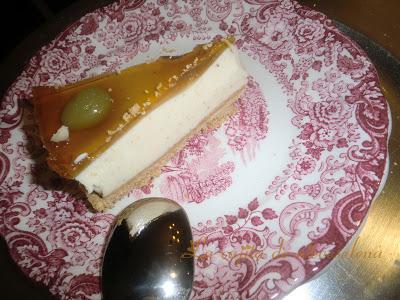 Tarta de uvas y queso