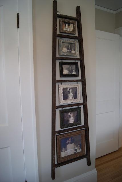 Escaleras de mano dentro de la casa