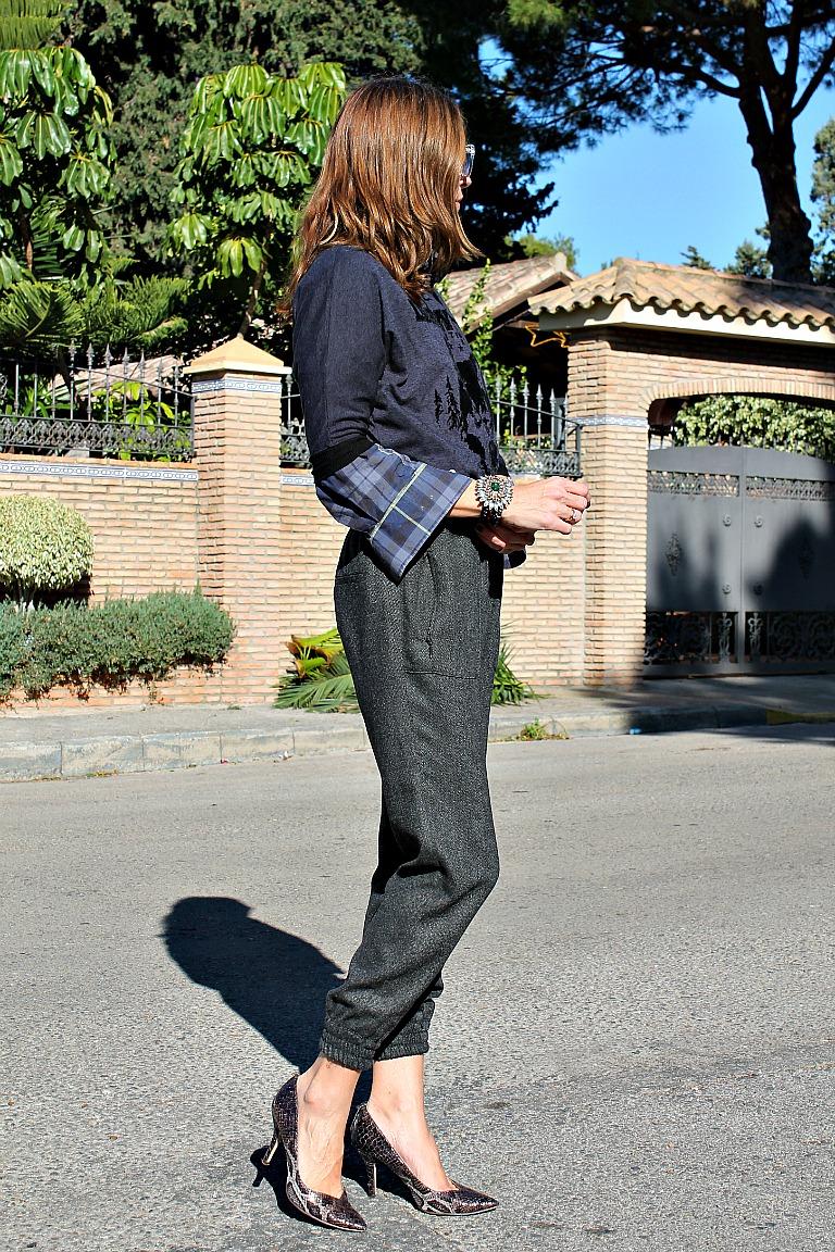 pantalon de espiga y sudadera