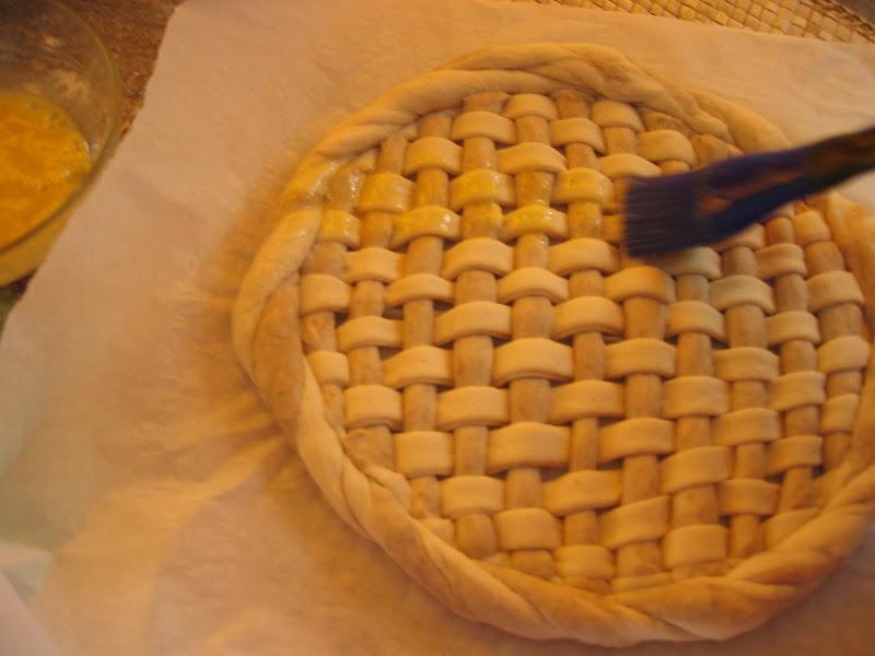 Bandeja tejida de pan