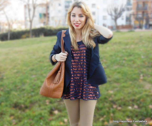 Sequins for a comfy look