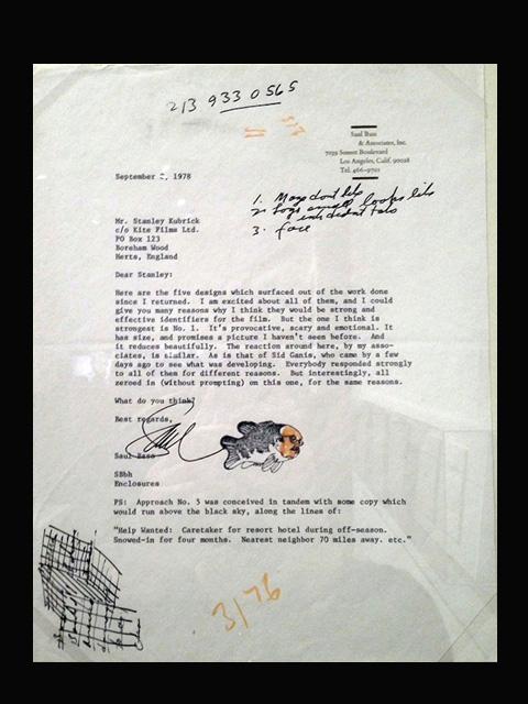 Cuando Kubrick rechazó los afiches de Bass: Bocetos de los afiches de The Shining