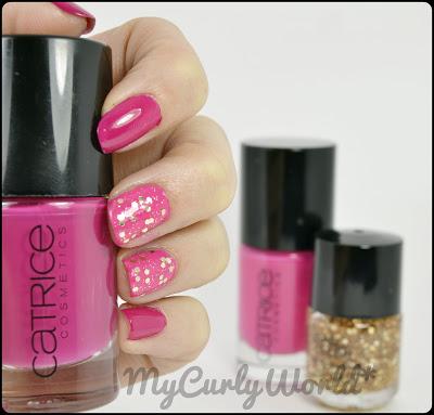 * Mani con Catrice . Gold & Pink *