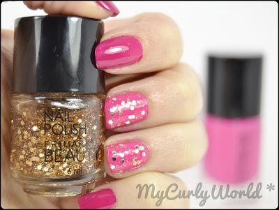 * Mani con Catrice . Gold & Pink *