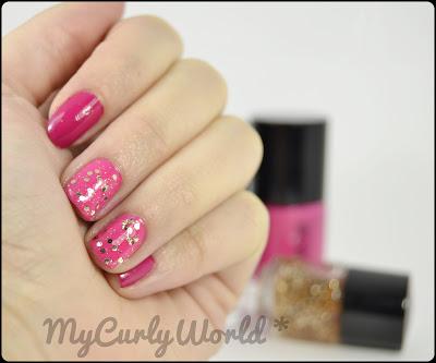 * Mani con Catrice . Gold & Pink *