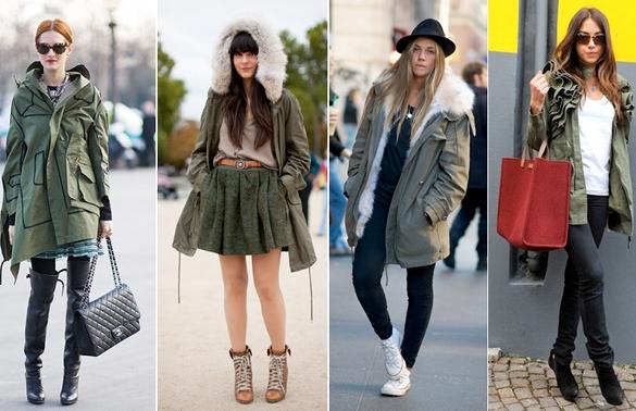 parkas verde militar